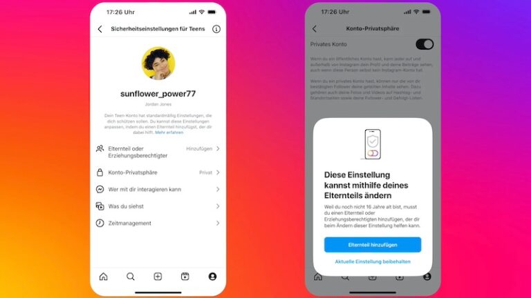 Wie funktioniert das Teen-Konto auf Instagram?